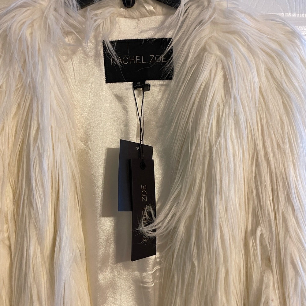 Rachel Zoe Cream Teddy Jacket